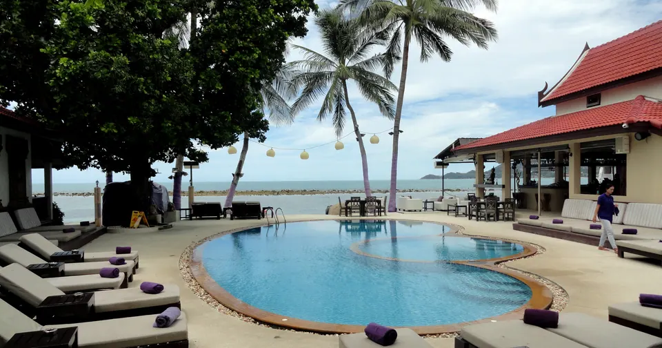 View of Chaweng Beach on Koh Samui; area view, not a hotel photograph